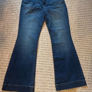 Kit from the Kloth Ana High Rise Blue Flare Women's Jeans